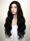 Wavy Jet Black Lace Front Synthetic Wig LF094