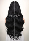 Wavy Jet Black Lace Front Synthetic Wig LF094