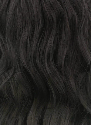Wavy Jet Black Lace Front Synthetic Wig LF094