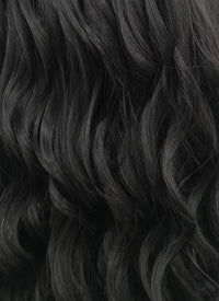 Wavy Natural Black Lace Front Synthetic Wig LF095