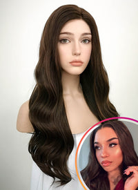 Brunette Wavy Lace Front Synthetic Wig LF117