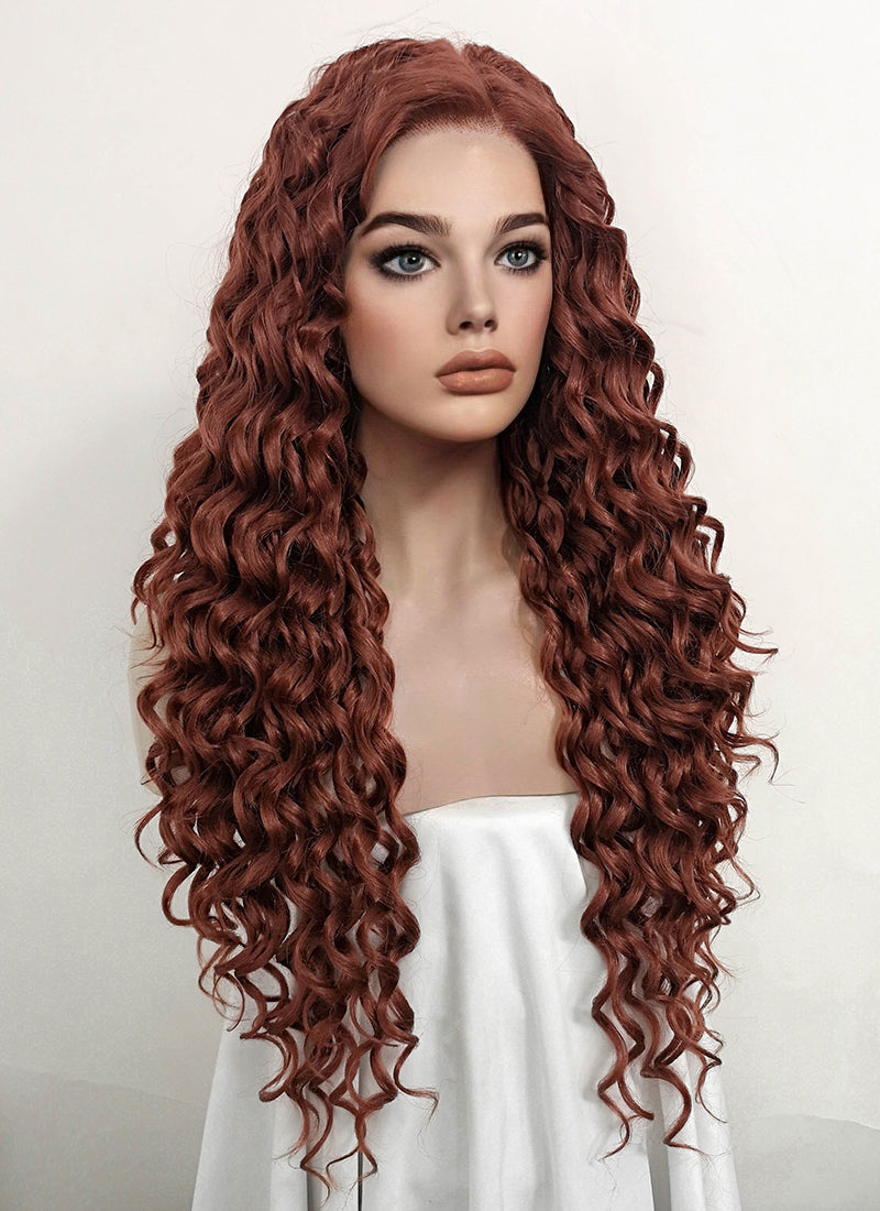 Lace front on sale wig auburn