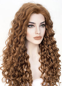 Brown Curly Lace Front Synthetic Wig LF1311