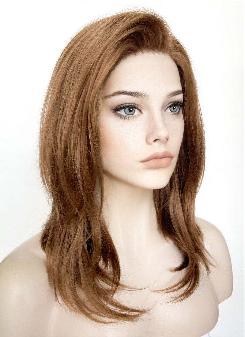 Brown Straight Lace Front Synthetic Wig LF1313