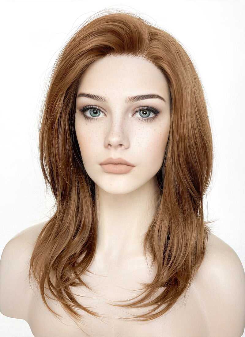 Brown Straight Lace Front Synthetic Wig LF1313