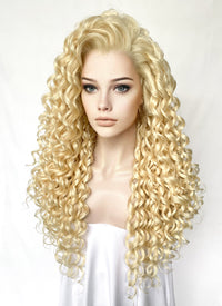 Blonde Curly Lace Front Synthetic Wig LF1322