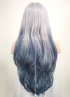 Pastel Two Tone Grey Wavy Lace Front Synthetic Wig LF1517