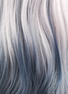 Pastel Two Tone Grey Wavy Lace Front Synthetic Wig LF1517