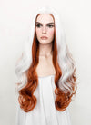 X-Men Rogue White Auburn Mixed Wavy Lace Front Synthetic Wig LF1703