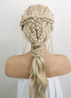 Light Ash Blonde Wavy Lace Front Synthetic Wig LF2053