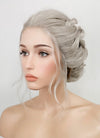 Pastel Grey Braided Lace Front Synthetic Wig LF2088