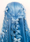 Pastel Blue Braided Lace Front Synthetic Wig LF2093