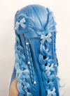 Pastel Blue Braided Lace Front Synthetic Wig LF2093
