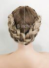 Mixed Ash Blonde Braided Lace Front Synthetic Wig LF2098