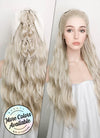 Pastel Ash Blond Braided Lace Front Synthetic Wig LF2101