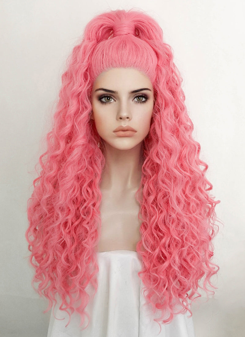 Natural hair deals pink wig