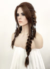 GOD OF WAR Freya Wavy Brunette Braided Lace Front Synthetic Wig LF2123