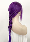 Two Tone Purple Braided Lace Front Synthetic Wig LF2128