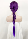 Two Tone Purple Braided Lace Front Synthetic Wig LF2128