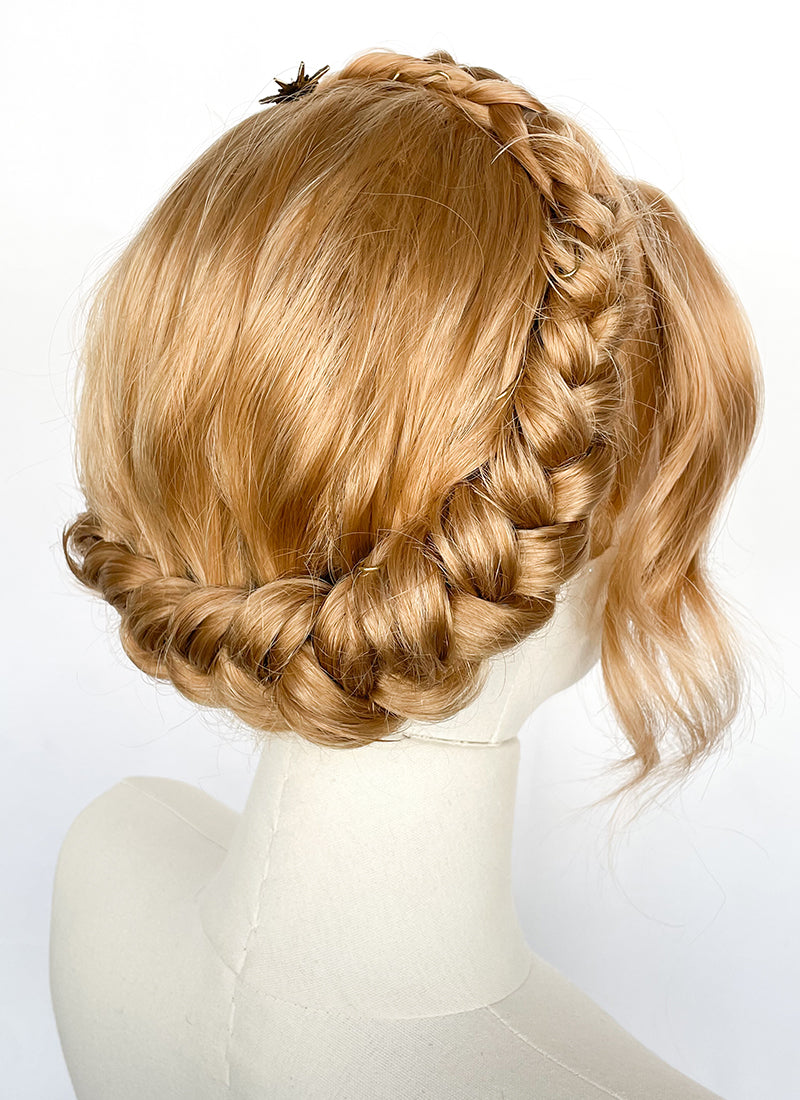 Golden Blonde Braided Lace Front Synthetic Wig LF2147