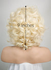 Light Blonde Wavy Bob Lace Front Synthetic Wig LF235