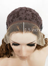 Two Tone Brown Curly Lace Front Synthetic Wig LF3215