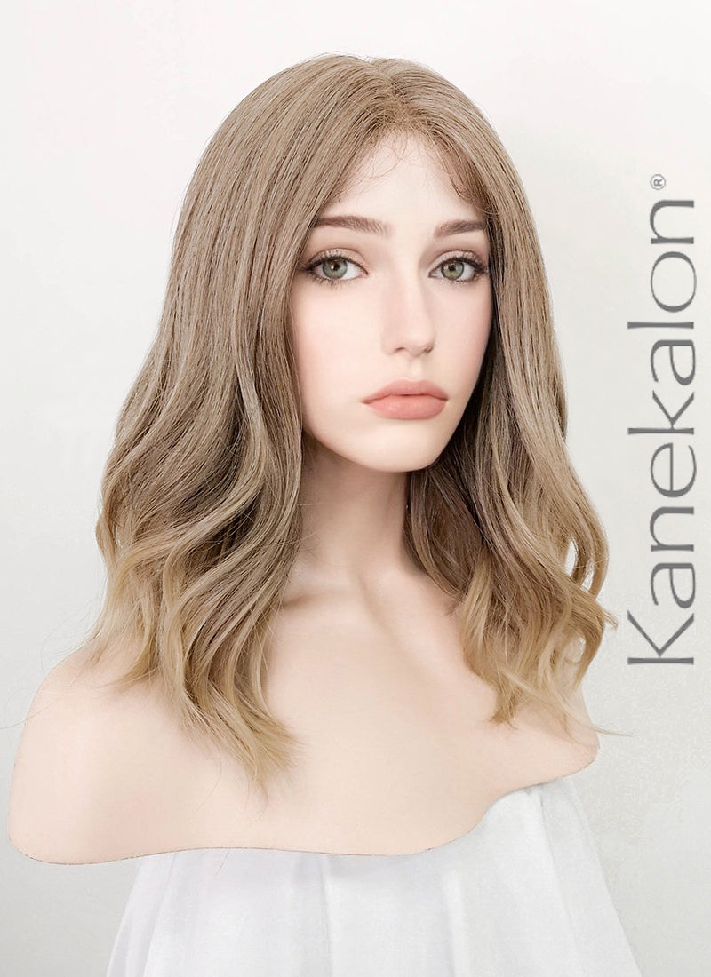 Mixed Blonde Wavy Lace Front Kanekalon Synthetic Wig LF3245