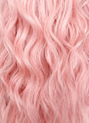 Pastel Pink With Brown Roots Wavy Lace Front Kanekalon Synthetic Wig LF3250