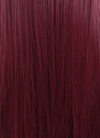 Dark Red Mixed Blonde Straight Lace Front Kanekalon Synthetic Wig LF3261
