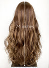 Brown Mixed Blonde Wavy Lace Front Synthetic Wig LF3275