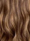 Brown Mixed Blonde Wavy Lace Front Synthetic Wig LF3275