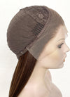 Brown And Ginger Money Piece Straight Lace Front Kanekalon Synthetic Hair Wig LF3301