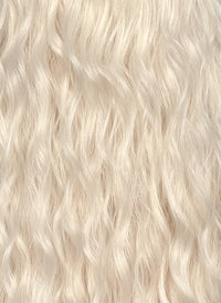 Platinum Blonde Curly Lace Front Synthetic Wig LF3310