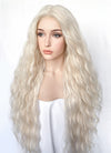 Platinum Blonde Curly Lace Front Synthetic Wig LF3310