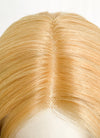 Blonde Black Ombre Curtain Bangs Wavy Lace Front Synthetic Hair Wig LF3317A