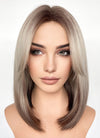 Blonde Brown Ombre Straight Lace Front Synthetic Hair Wig LF3319