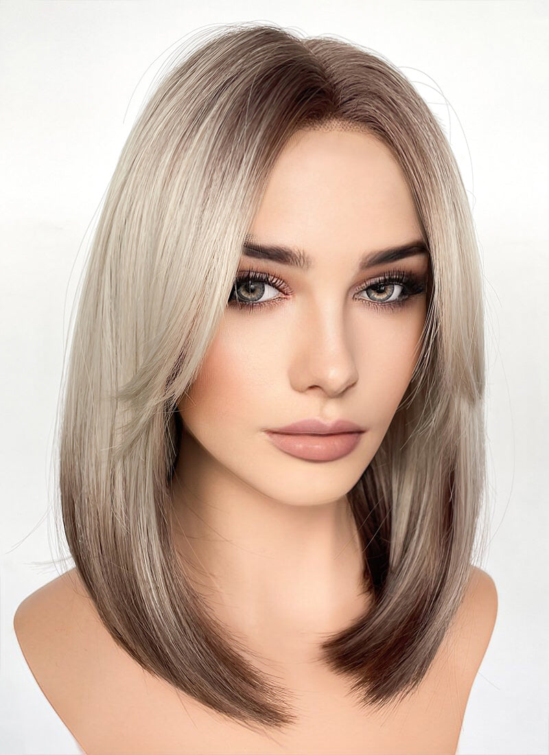Brown and blonde lace front wigs cheap