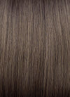 Brunette Curtain Bangs Straight Lace Front Synthetic Bob Hair Wig LF3322