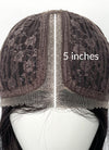 Brunette Curtain Bangs Straight Lace Front Synthetic Bob Hair Wig LF3323