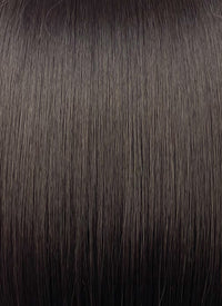 Brunette Curtain Bangs Straight Lace Front Synthetic Bob Hair Wig LF3323
