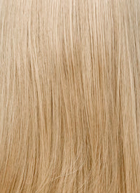 Blonde Curtain Bangs Straight  Layered Hush Cut Lace Front Synthetic Hair Wig LF3332