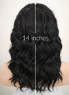 Black Wavy Bob Lace Front Synthetic Wig LF406