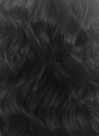 Black Wavy Bob Lace Front Synthetic Wig LF406