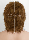 Brown Wavy Lace Front Synthetic Men's Wig LF407B