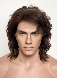 Star Wars Anakin Skywalker Darth Vader Brunette Wavy Lace Front Synthetic Men's Wig LF407GA