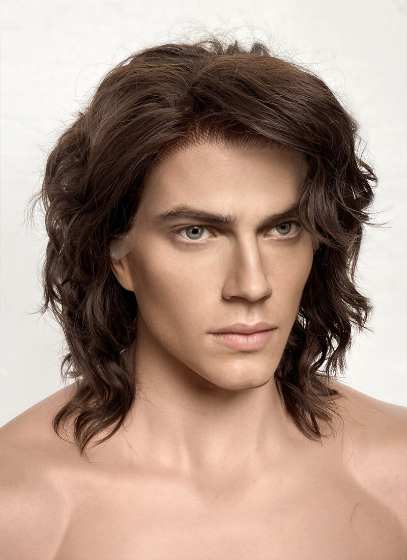 Star Wars Anakin Skywalker Darth Vader Brunette Wavy Lace Front Synthetic Men's Wig LF407GA