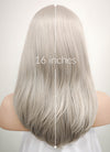 Pastel Grey Blonde Straight Bob Lace Front Synthetic Wig LF509