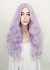 Pastel Purple Wavy Lace Front Synthetic Wig LF5110