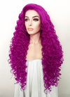 Purple Curly Lace Front Synthetic Wig LF5128