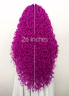 Purple Curly Lace Front Synthetic Wig LF5128